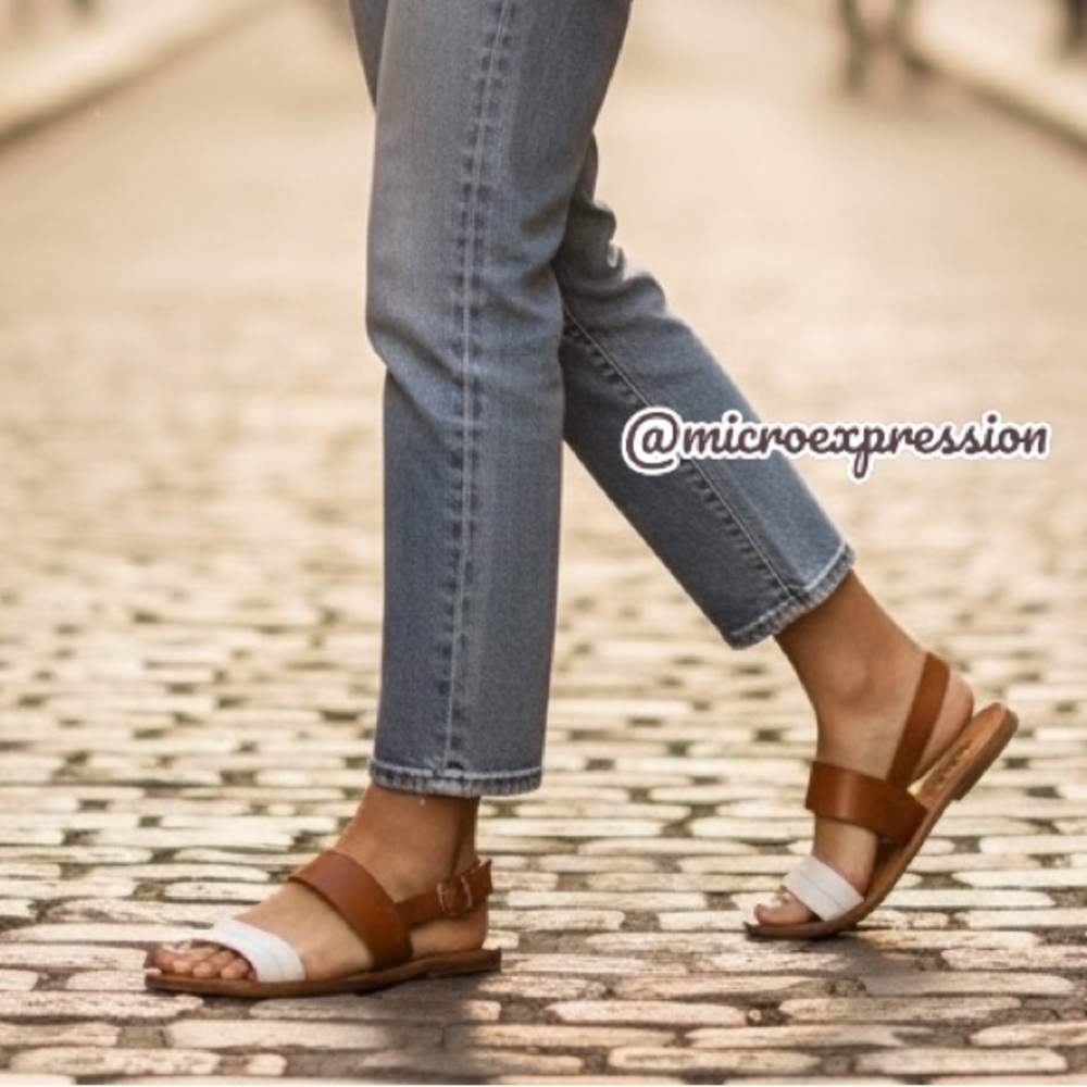 Frye Ally 2 Band Sling Flat Leather Casual Sandals - Picture 15 of 15